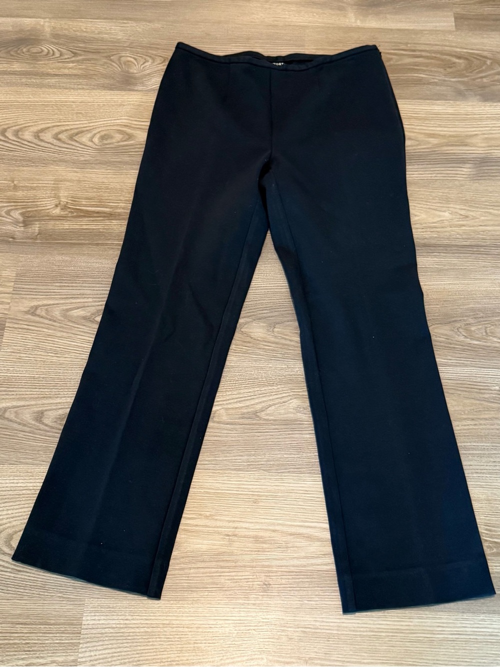 Worth New York Navy Straight leg Side Zip Ponte Pant Women’s size 8